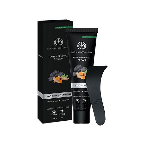 Netmeds | The Man Company Hair Removal Cream for Men Enriched With Charcoal & Turmeric 100 ml