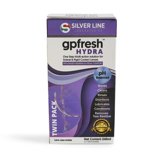 Netmeds | Silver Line gpFresh Hydra pH Balanced Contact Lenses Solution (Pack of 2 x 120 ml)