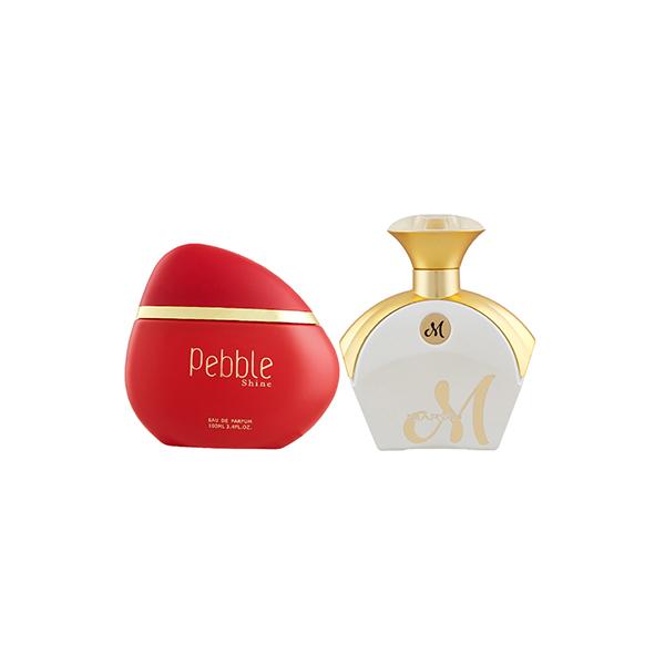 Netmeds | Maryaj Pebble Shine EDP Floral Fruity Perfume And Maryaj M White For Her EDP Floral Fruity Perfume 190 ml
