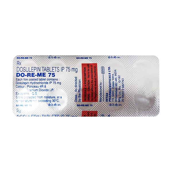 Netmeds | DO RE ME 75mg Tablet 10'S