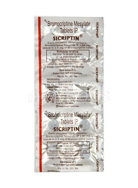 Netmeds | Sicriptin 2.5mg Tablet 10'S