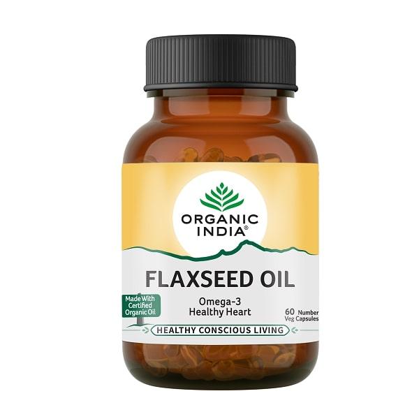Netmeds | Organic India Flax Seed Oil Veg Capsule 60's