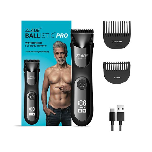 Netmeds | Zlade Ballistic Pro Full-Body Manscaping Trimmer with Ceramic Blades Waterproof 430 gm