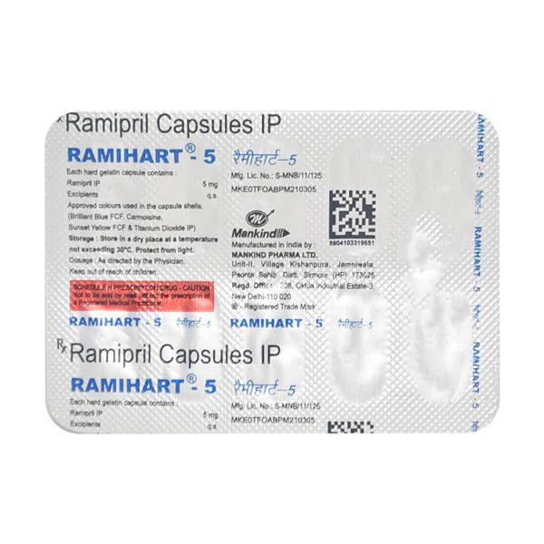 Netmeds | Ramihart 5mg Capsule 10'S