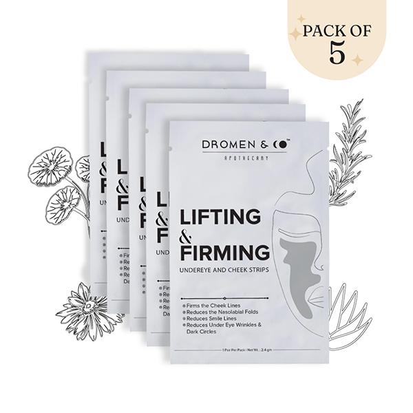 Netmeds | Dromen and Co Lifting and Firming Undereye and Cheek Strips 5's