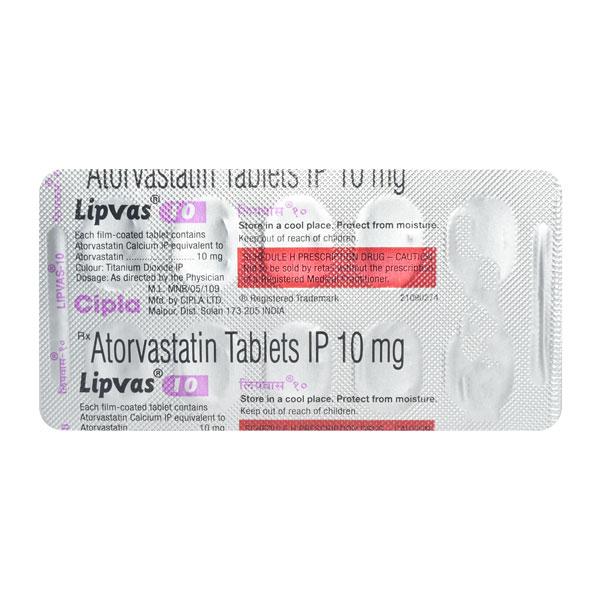 Netmeds | Lipvas 10mg Tablet 10'S