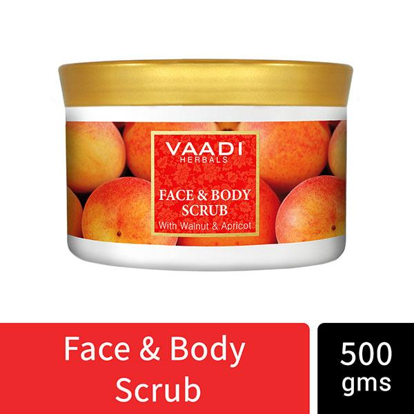 Netmeds | Face And Body Scrub With Walnut And Apricot 500 gm