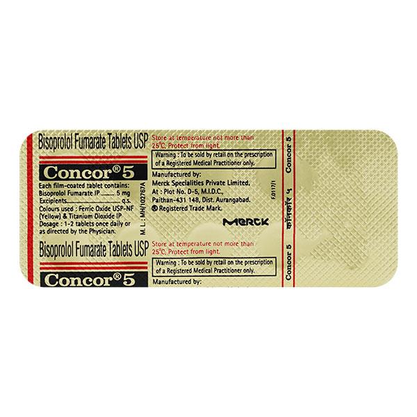 Netmeds | Concor 5mg Tablet 10'S