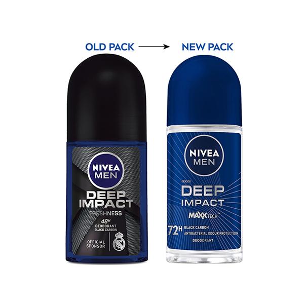 Netmeds | Nivea Men Deep Impact 72H Deodorant - Maxxtech 50 ml