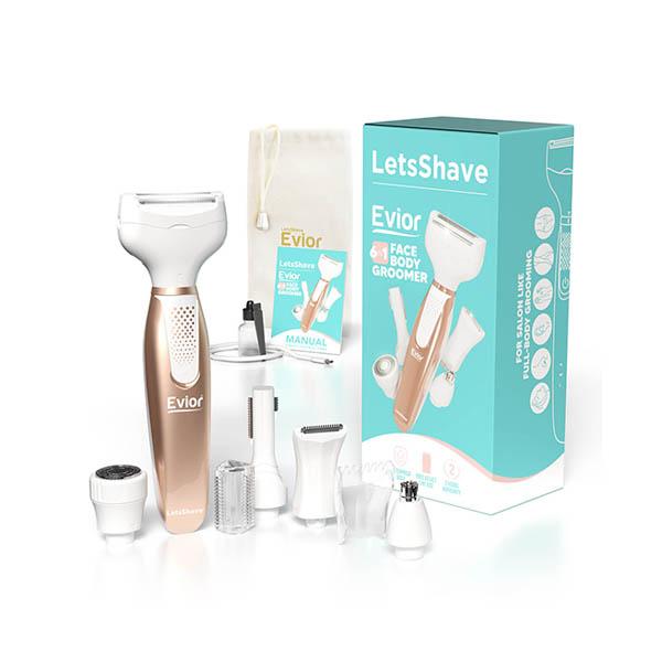Netmeds | LetsShave Evior Face and Body Trimmer Set for Women with 2 Year Warranty - Womens Trimmer with Foil Shaver 1's