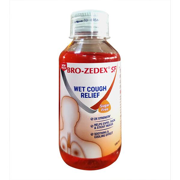 Netmeds | BRO ZEDEX SF NEW SUGAR FREE WET COUGH RELIEF Syrup 100ml