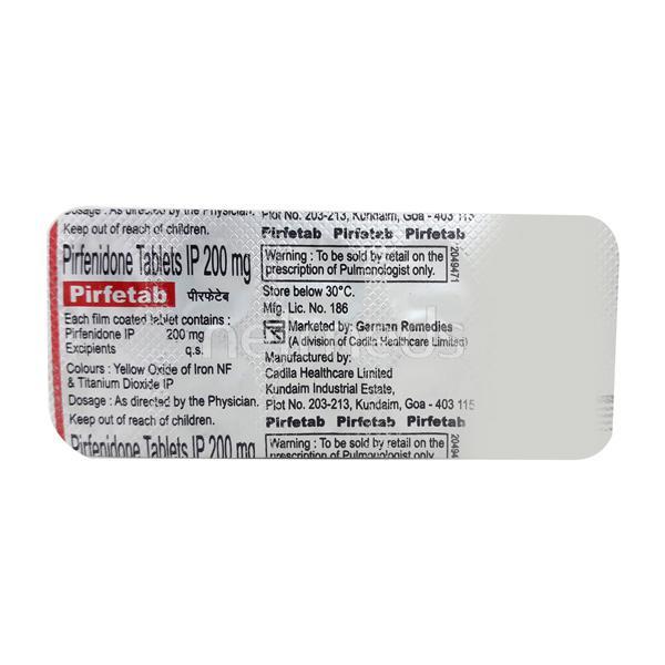 Netmeds | Pirfetab 200mg Tablet 10'S