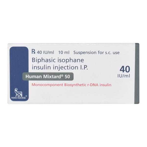Netmeds | Human Mixtard 50 40IU Injection 1X10ml