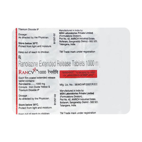 Netmeds | RAN CV 1gm Tablet 10'S