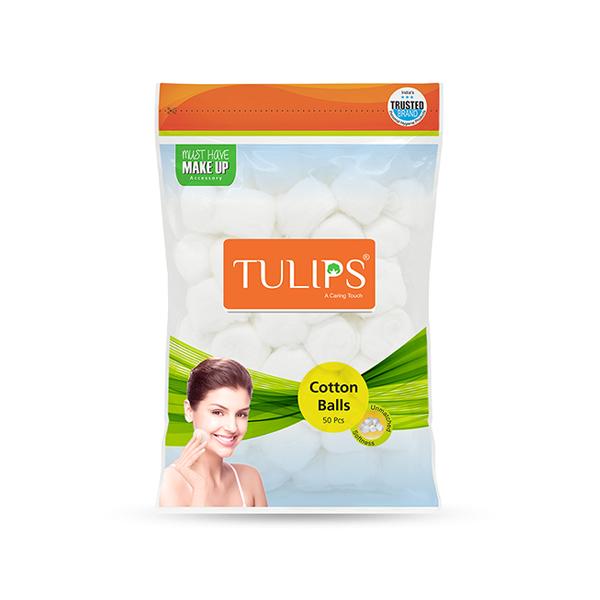 Netmeds | Tulips Cotton Balls - White 50's