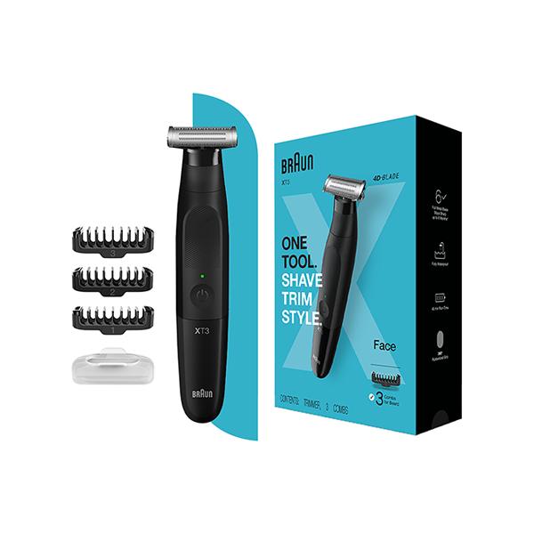 Netmeds | Braun Series XT3100 - One Blade Hybrid Beard Trimmer, Shaver and Electric Razor for Men 185 gm