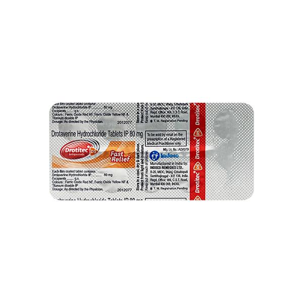 Netmeds | DROTITEC DS ANTISPASMODIC Tablet 10's