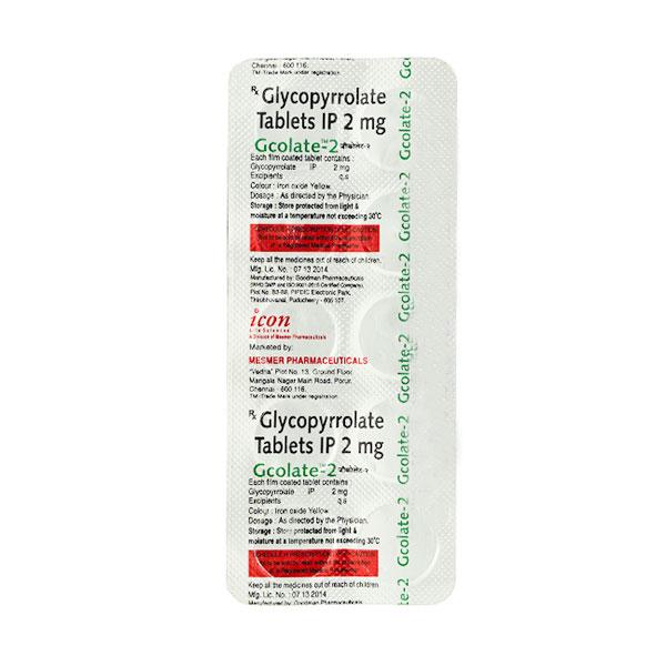 Netmeds | Gcolate 2mg Tablet 10'S