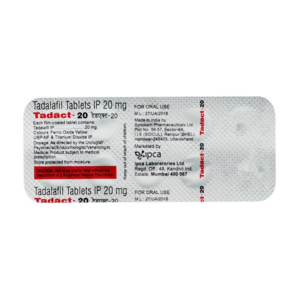 Netmeds | Tadact 20mg Tablet 10'S