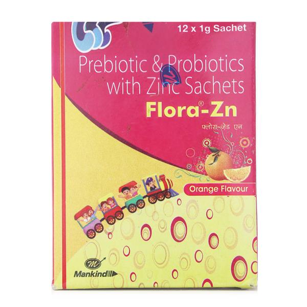 Netmeds | FLORA ZN ORANGE FLAVOUR Sachet 1gm