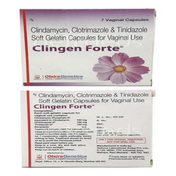 Netmeds | CLINGEN FORTE Vaginal Capsules 7's
