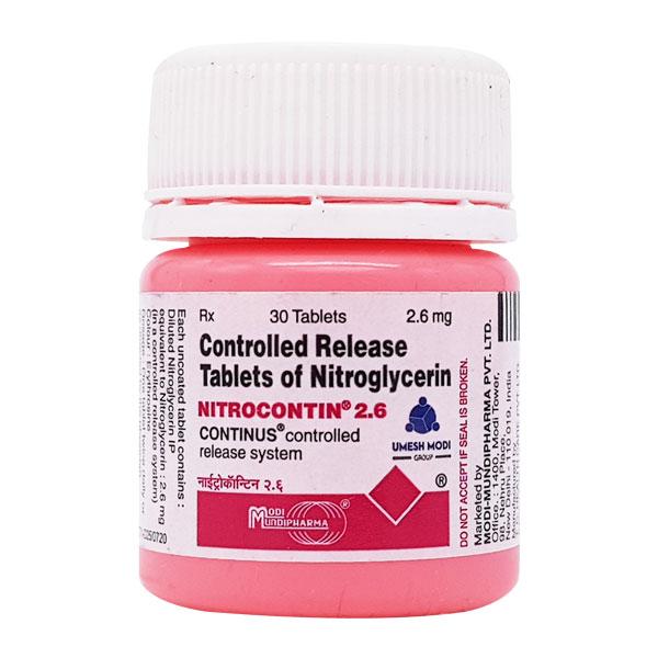 Netmeds | Nitrocontin 2.6mg Tablet 30'S