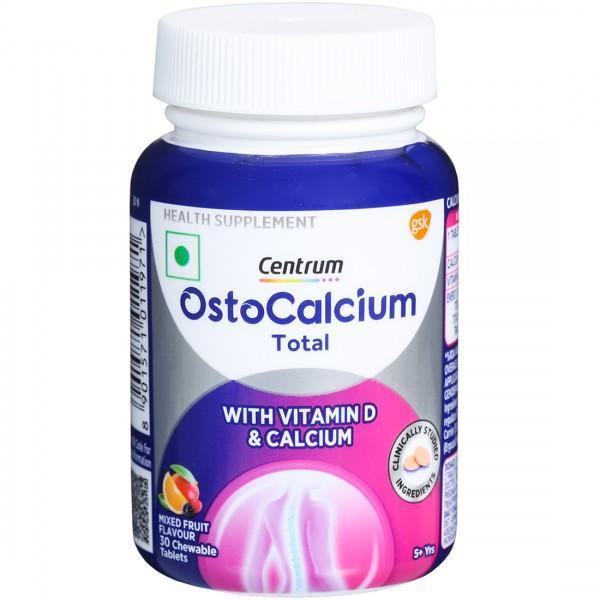 Netmeds | Centrum Ostocalcium Total Chewable Tablet - Mixed Fruit 30's