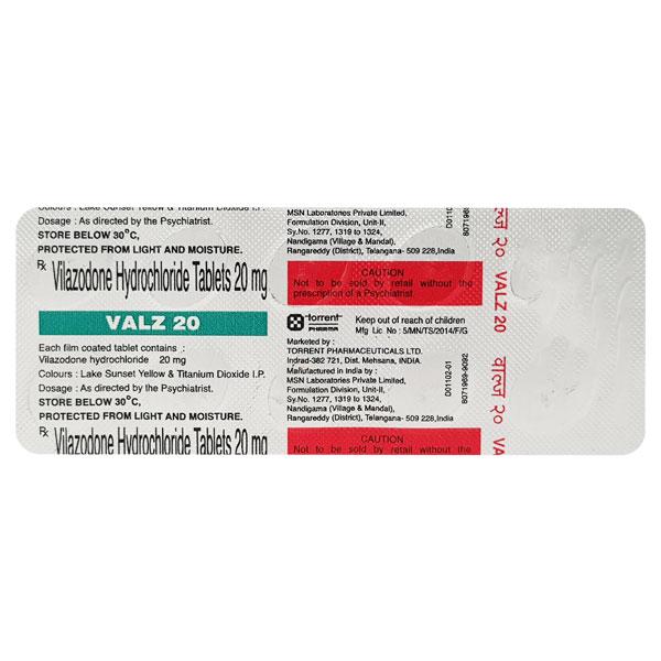Netmeds | Valz 20mg Tablet 10'S