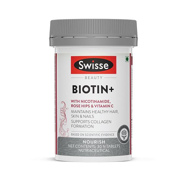 Netmeds | Swisse Beauty Biotin+ Tablet 30's