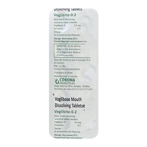 Netmeds | Voglibite 0.2mg Tablet 10'S