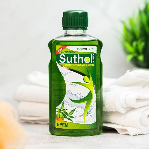 Netmeds | Boroline's Antiseptic Suthol Active Body Hygiene Liquid - Neem 200 ml