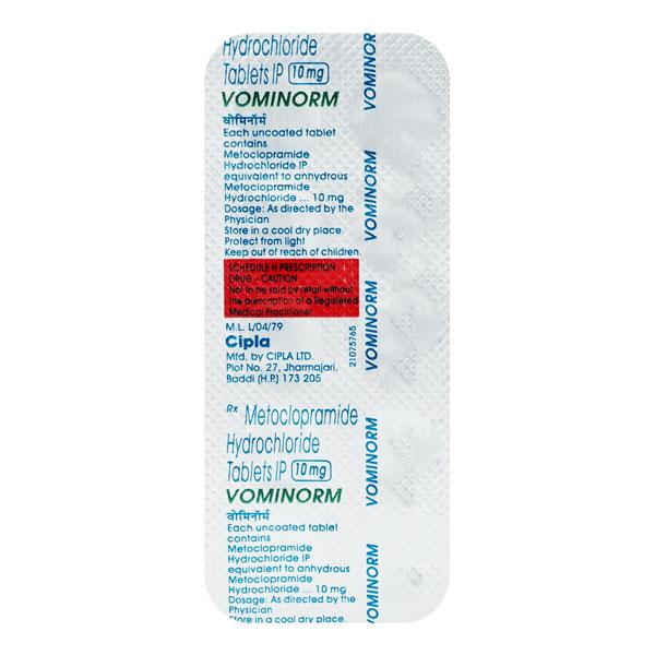 Netmeds | Vominorm 10mg Tablet 10'S