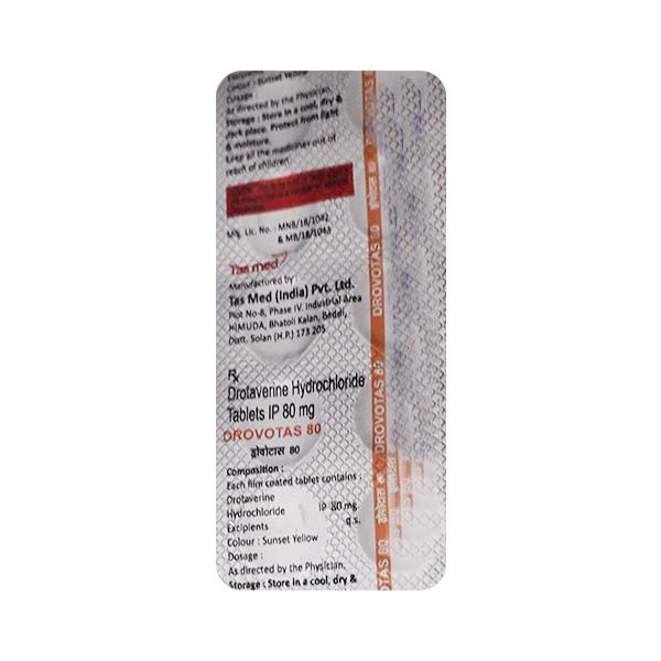Netmeds | DROVOTAS 80mg Tablet 10's