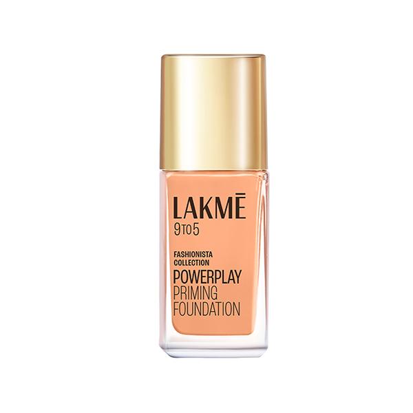 Netmeds | Lakme 9to5 Powerplay Priming Foundation, Built in Primer, SPF 20, Warm Sand, 25 ml