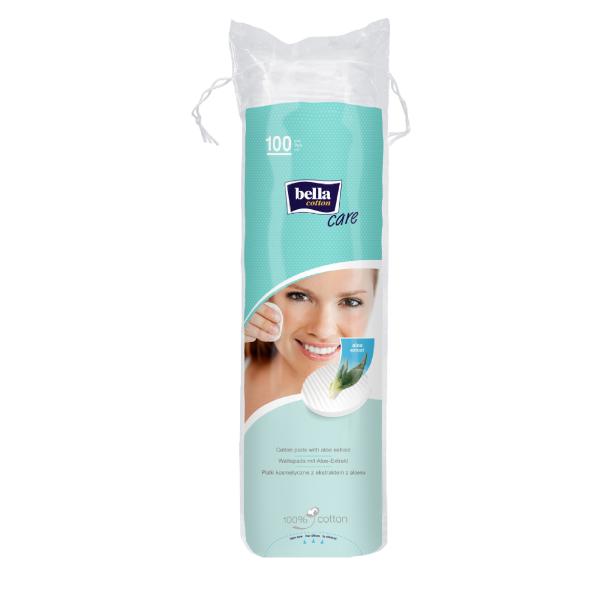 Netmeds | Bella Cotton Pads Round with Aloe extract 100's