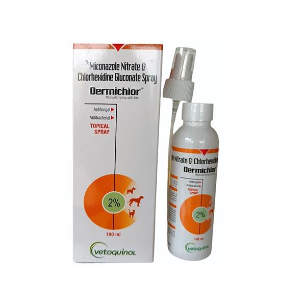 Netmeds | DERMICHLOR (VET) 2% Spray 100ml