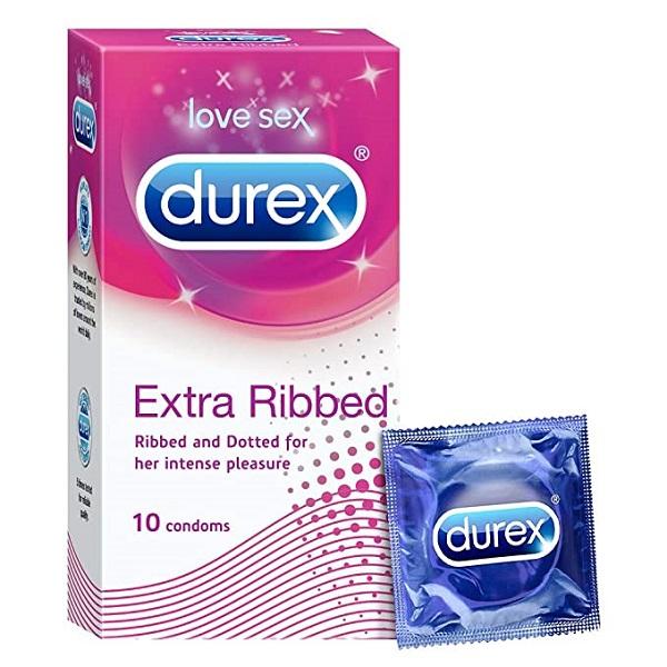 Netmeds | Durex Condoms - Extra Ribbed 10's