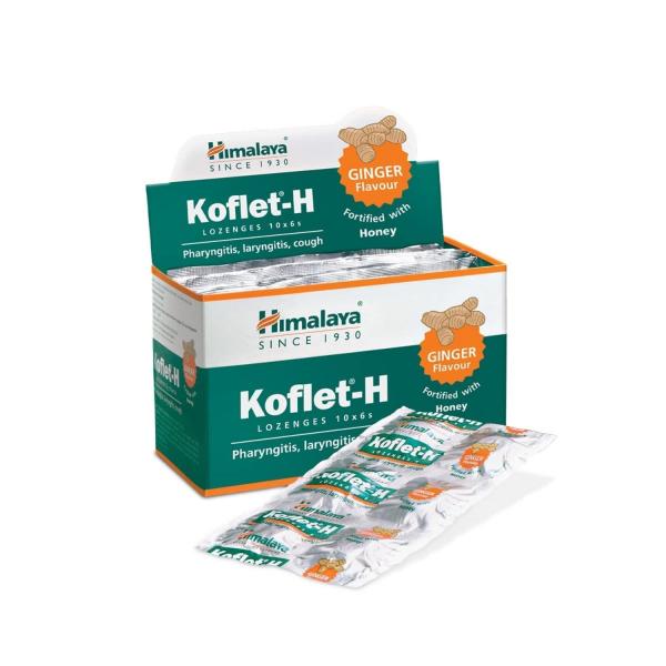 Netmeds | Himalaya Koflet H Lozenges - Ginger Flavour 6's