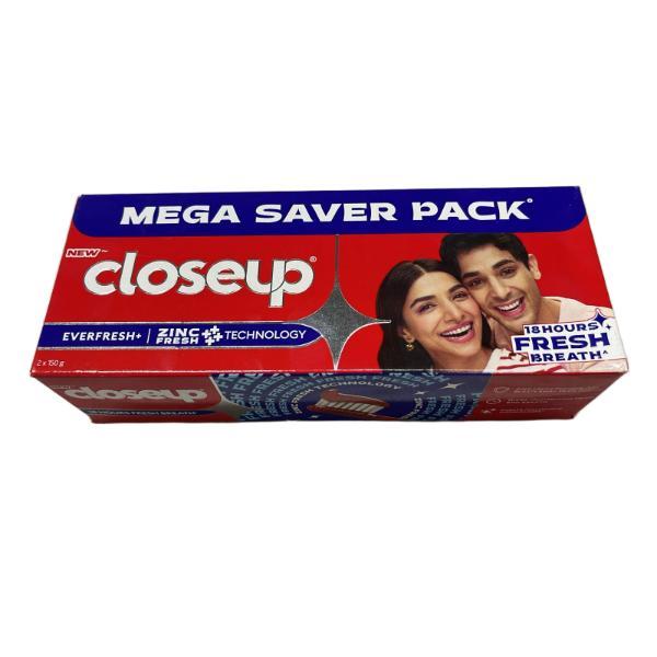 Netmeds | Closeup Ever Fresh+ Zinc Fresh ++++ Technology 18 Hours Fresh Breath ToothPaste (Pack of 2 x 150 g)