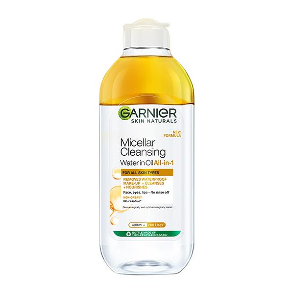 Netmeds | Garnier Skin Naturals, New Formula Micellar Cleansing Water In Oil All In-1 For All Skin Types 400ml