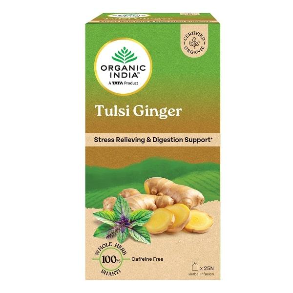 Netmeds | Organic India Tulsi Ginger Tea Bag 25's