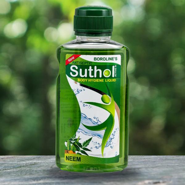 Netmeds | Boroline's Antiseptic Suthol Active Body Hygiene Liquid - Neem 100 ml