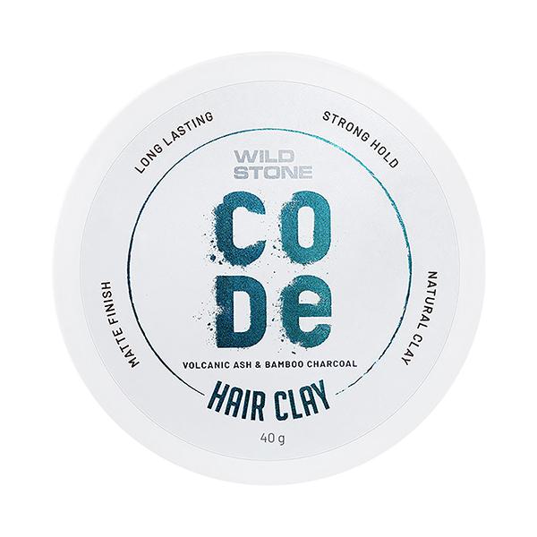 Netmeds | Wild Stone Code Hair Styling Clay for Men M Long Lasting Strong Hold Matte Finish with Volume 40 gm