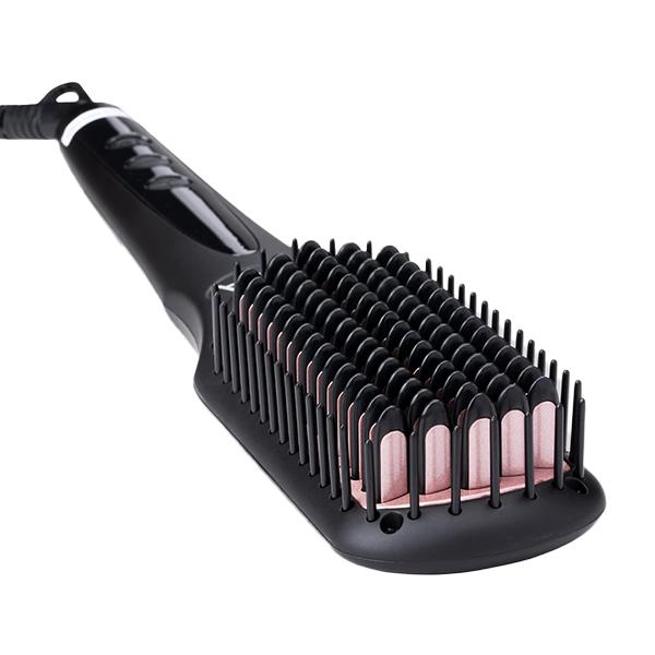 Netmeds | Vega Hair Straightener Brush with Ionic & Thermoprotect Technology and 16 Temperature Settings, VHSB-04 1's