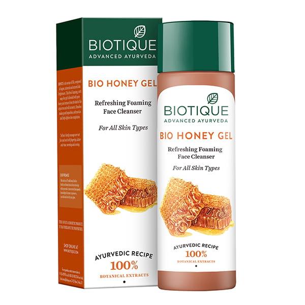 Netmeds | Biotique Bio Honey Gel Refreshing Foaming Face Cleanser - All Skin Types 120 ml