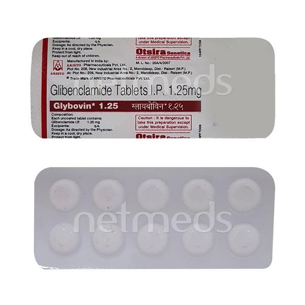 Netmeds | Glybovin 1.25mg Tablet 10'S