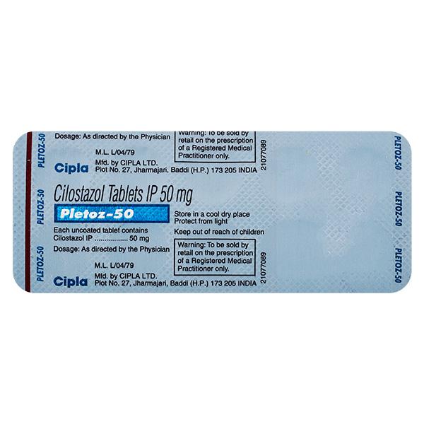Netmeds | Pletoz 50mg Tablet 10'S