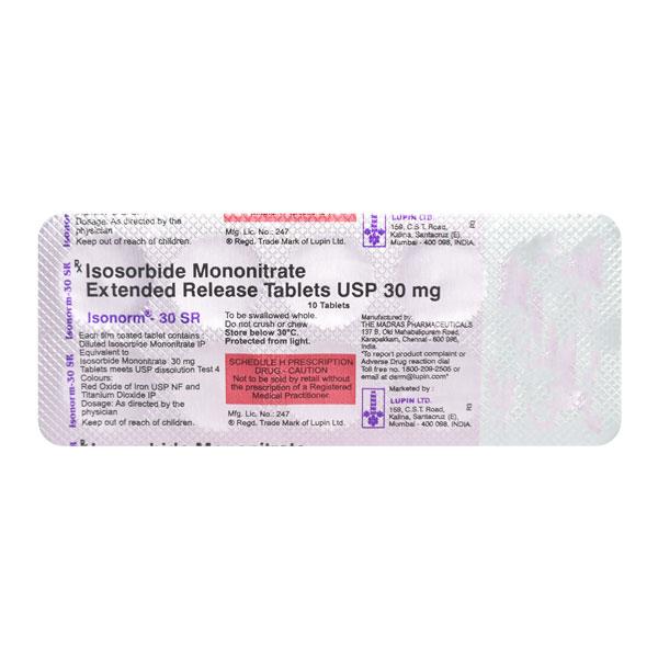 Netmeds | Isonorm SR 30mg Tablet 10'S