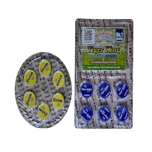 Netmeds | Tiger King Cream 6's (Free Tiger King Capsules 6's) 1's