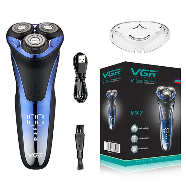 Netmeds | VGR V-306 Wet and Dry Shaver, 300 min Runtime (Blue) 1's
